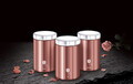 Set 3 recipiente depozitare Berlinger Haus, I-Rose, 11x17.8 cm, inox, roz/argintiu