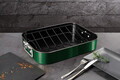 Tava de copt cu gratar Berlinger Haus, Emerald, 41.5x32x7.7 cm, otel carbon, verde