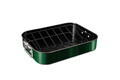 Tava de copt cu gratar Berlinger Haus, Emerald, 41.5x32x7.7 cm, otel carbon, verde