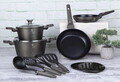 Set pentru gatit Berlinger Haus, Crystal, 10 piese, aluminiu forjat, sampanie