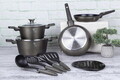 Set pentru gatit Berlinger Haus, Crystal, 10 piese, aluminiu forjat, sampanie