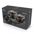 Set pentru gatit Berlinger Haus, Crystal, 10 piese, aluminiu forjat, sampanie