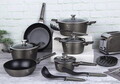 Set pentru gatit Berlinger Haus, Crystal, 15 piese, aluminiu forjat, sampanie