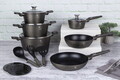 Set pentru gatit Berlinger Haus, Crystal, 15 piese, aluminiu forjat, sampanie