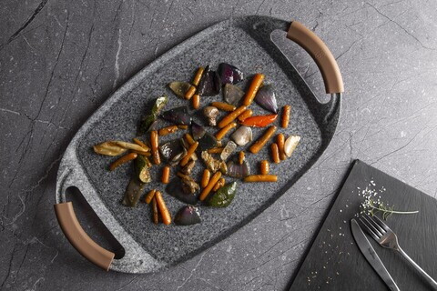 Tava grill Berlinger Haus, Forest, 47x29 cm, aluminiu, gri/natur