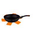 Tigaie Wok Berlinger Haus, Granit Diamond , 28 cm, 3.2 L, aluminiu forjat, negru