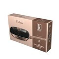 Tigaie grill cu capac Kikoza , Kikoza Milano, 28 cm, 2.1 L, aluminiu forjat, roz