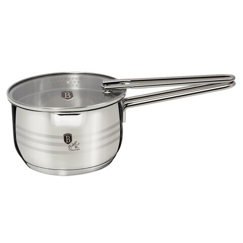Set oala si capac scurgere Berlinger Haus, Napoli, 16 cm, 1.9 L, inox, argintiu