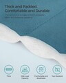 Hamac dublu captusit 200x140 cm, cu bare din bambus curbate detasabile, perna inclusa, max 225 kg, poliester