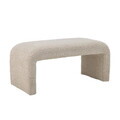 Bancheta, Bloomingville, Bobbie, 100x45x45 cm, lemn de pin/placaj/poliester, natural