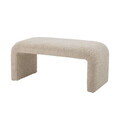 Bancheta, Bloomingville, Bobbie, 100x45x45 cm, lemn de pin/placaj/poliester, natural