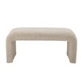 Bancheta, Bloomingville, Bobbie, 100x45x45 cm, lemn de pin/placaj/poliester, natural