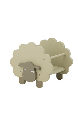 Biblioteca pentru copii, Bloomingville, Dolly, 30.5x35x30 cm, FSC 100%, MDF, verde