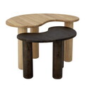 Masuta de cafea, Bloomingville, Luppa, 53x36x35 cm, FSC 100%, lemn de cauciuc, maro