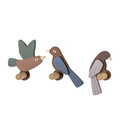 Set 3 cuiere de perete, Bloomingville, Lewi, 8.5x4x10 cm, FSC 100%, MDF, maro