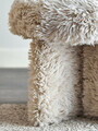 Taburet, Bloomingville, Frikka, 43x39 cm, MDF/poliester, natural