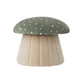 Taburet, Bloomingville, Lue Green, 37x30 cm, FSC 100%, MDF/lemn de pin/poliester, multicolor