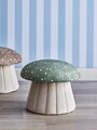 Taburet, Bloomingville, Lue Green, 37x30 cm, FSC 100%, MDF/lemn de pin/poliester, multicolor