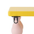 Raft de perete, Bloomingville, Bibiola, 60x17x21.5 cm, MDF/lemn de brad, galben