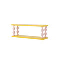 Raft de perete, Bloomingville, Bibiola, 60x17x21.5 cm, MDF/lemn de brad, galben