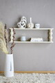 Raft de perete, Bloomingville, Salino, 80x20x26 cm, MDF/lemn de brad, alb
