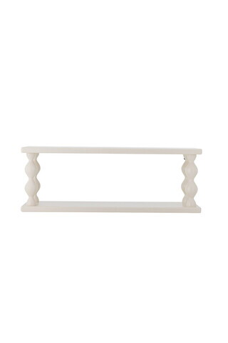 Raft de perete, Bloomingville, Salino, 60x17x21.5 cm, MDF/lemn de brad, alb