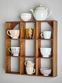 Raft de perete, Bloomingville, Tilo, 53x10x53 cm, lemn reciclat, maro