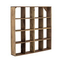 Raft de perete, Bloomingville, Tilo, 70x10x70 cm, lemn reciclat, maro
