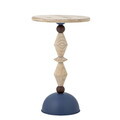 Masuta de cafea, Bloomingville, Mannelli, 30x49 cm, lemn de brad/MDF, albastru/natural