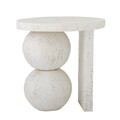 Masuta de cafea, Bloomingville, Tally, 46x46 cm, rasina/pulbere de piatra, alb
