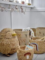Set 2 cosuri, Bloomingville, Agnes, 26x26 cm, 32x32 cm, zambila de apa impletita, multicolor