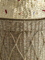 Cos cu capac, Bloomingville, Cillie, 40x72 cm, iarba de mare impletita/otel, natural