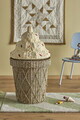Cos cu capac, Bloomingville, Cillie, 40x72 cm, iarba de mare impletita/otel, natural