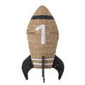 Cos cu capac, Bloomingville, Cosmina, 40x68.5 cm, iarba de mare impletita, natural