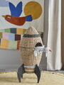 Cos cu capac, Bloomingville, Cosmina, 40x68.5 cm, iarba de mare impletita, natural