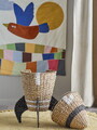 Cos cu capac, Bloomingville, Cosmina, 40x68.5 cm, iarba de mare impletita, natural