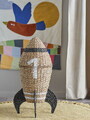 Cos cu capac, Bloomingville, Cosmina, 40x68.5 cm, iarba de mare impletita, natural