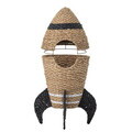 Cos cu capac, Bloomingville, Cosmina, 40x68.5 cm, iarba de mare impletita, natural