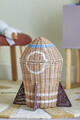 Cos cu capac, Bloomingville, Space, 31x35 cm, ratan, natural