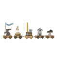 Jucarie aniversara, Bloomingville, Alfi Birthday, 39x5x8.5 cm, FSC 100%, MDF/lemn de fag, multicolor