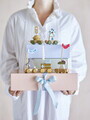 Jucarie aniversara, Bloomingville, Alfi Birthday, 39x5x8.5 cm, FSC 100%, MDF/lemn de fag, multicolor