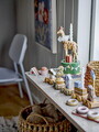 Jucarie aniversara, Bloomingville, Alfi Birthday, 39x5x8.5 cm, FSC 100%, MDF/lemn de fag, multicolor