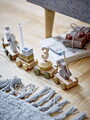 Jucarie aniversara, Bloomingville, Alfi Birthday, 39x5x8.5 cm, FSC 100%, MDF/lemn de fag, multicolor