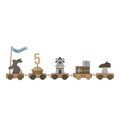 Jucarie aniversara, Bloomingville, Alfi Birthday, 39x5x8.5 cm, FSC 100%, MDF/lemn de fag, multicolor