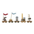 Jucarie aniversara, Bloomingville, Alfi Birthday, 39x5x8.5 cm, FSC 100%, MDF/lemn de fag, multicolor