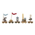 Jucarie aniversara, Bloomingville, Alfi Birthday, 39x5x8.5 cm, FSC 100%, MDF/lemn de fag, multicolor