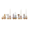 Jucarie aniversara, Bloomingville, Junaid Birthday v1, 38x5x11 cm, FSC 100%, MDF/lemn de fag, multicolor