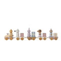 Jucarie aniversara, Bloomingville, Junaid Birthday v1, 38x5x11 cm, FSC 100%, MDF/lemn de fag, multicolor