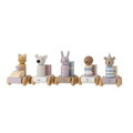 Jucarie aniversara, Bloomingville, Junaid Birthday v1, 38x5x11 cm, FSC 100%, MDF/lemn de fag, multicolor