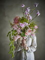 Buchet flori artificiale, Bloomingville, Breeze, 40x138 cm, poliester/polietilena, roz